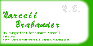 marcell brabander business card